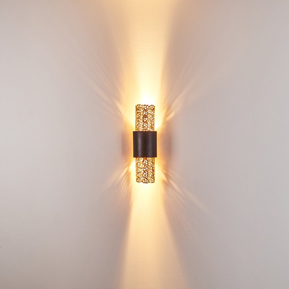 Holländer PALAZZO wall light gold, brass, 2-light sources
