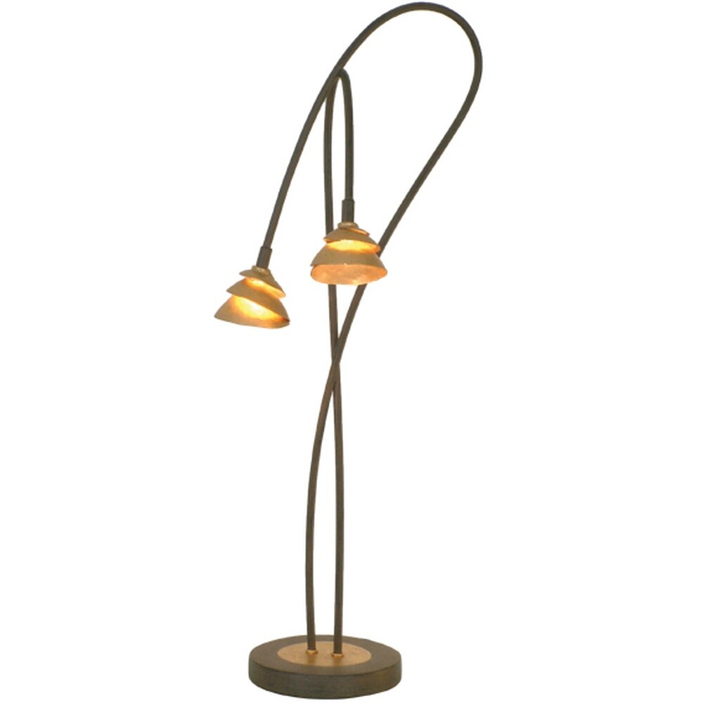 Holländer SNAIL TWO Table Lamp brown, gold, black, 2-light sources