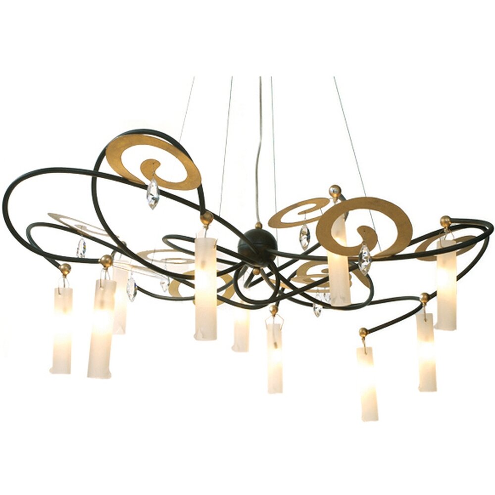Holländer CASINO GRANDE Pendant Light brown, gold, black, 10-light sources
