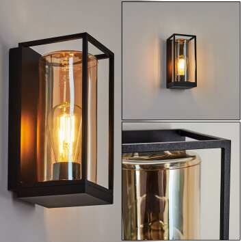 PALANGA Outdoor Wall Light black, 1-light source