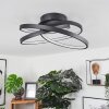 DEMAINE Ceiling Light LED black, 1-light source