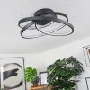 DEMAINE Ceiling Light LED black, 1-light source