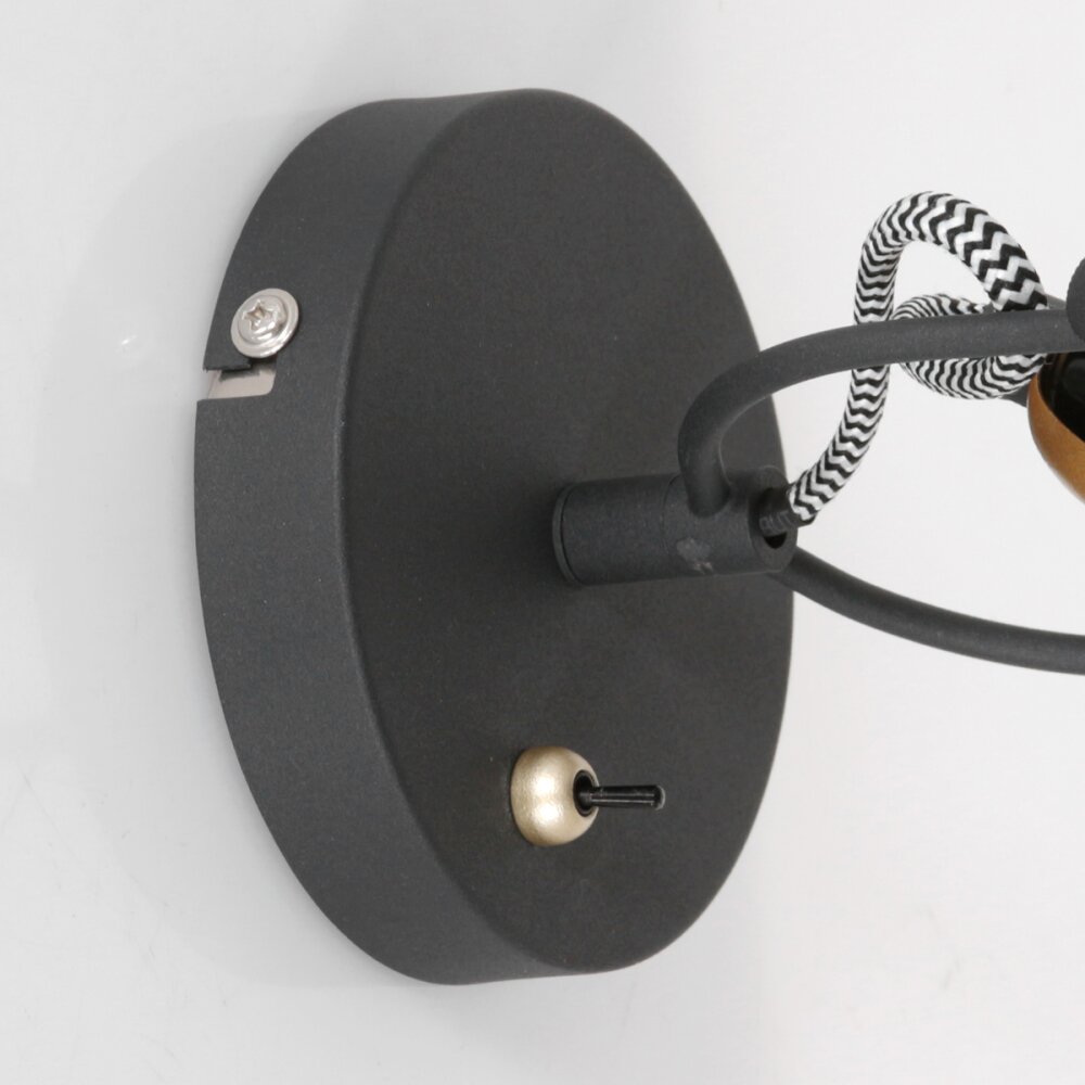 Steinhauer NOVÉ Wall Light gold, black, 1-light source