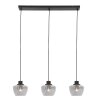 Steinhauer NOIRVER Pendant Light black, 3-light sources