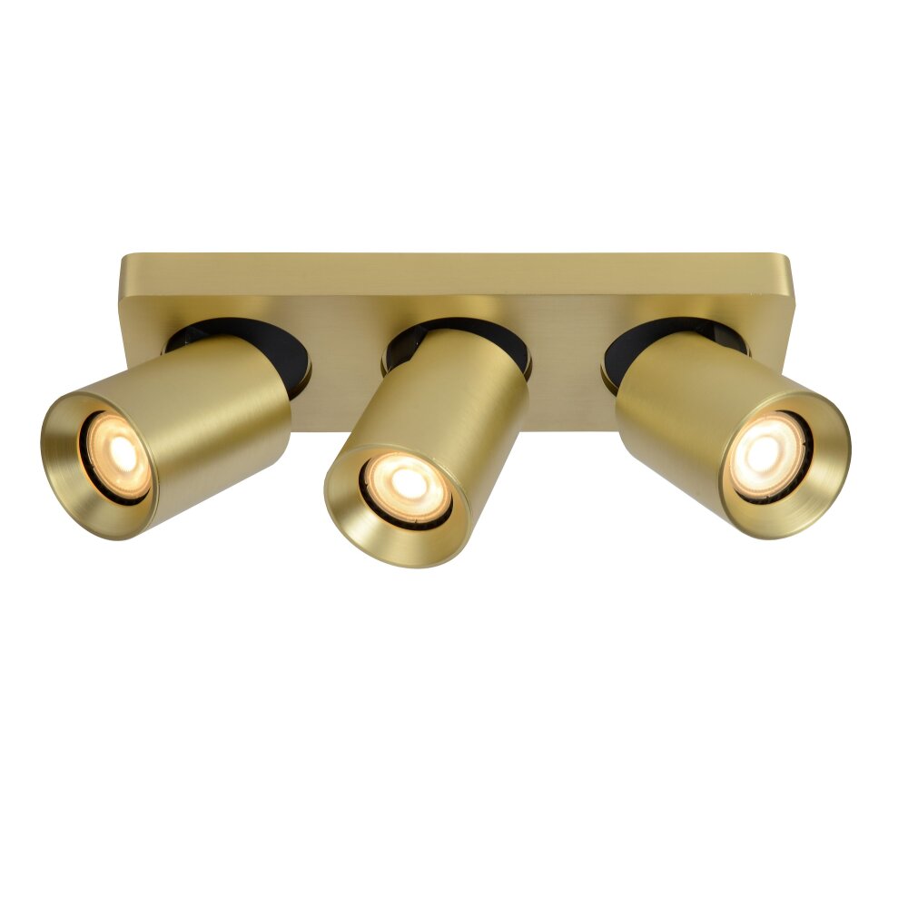 Lucide NIGEL Ceiling Light LED gold, brass, 3-light sources