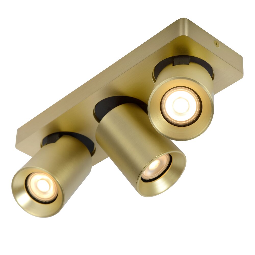 Lucide NIGEL Ceiling Light LED gold, brass, 3-light sources