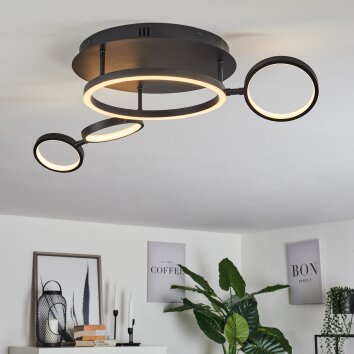 CARRISITO Ceiling Light LED black, 1-light source