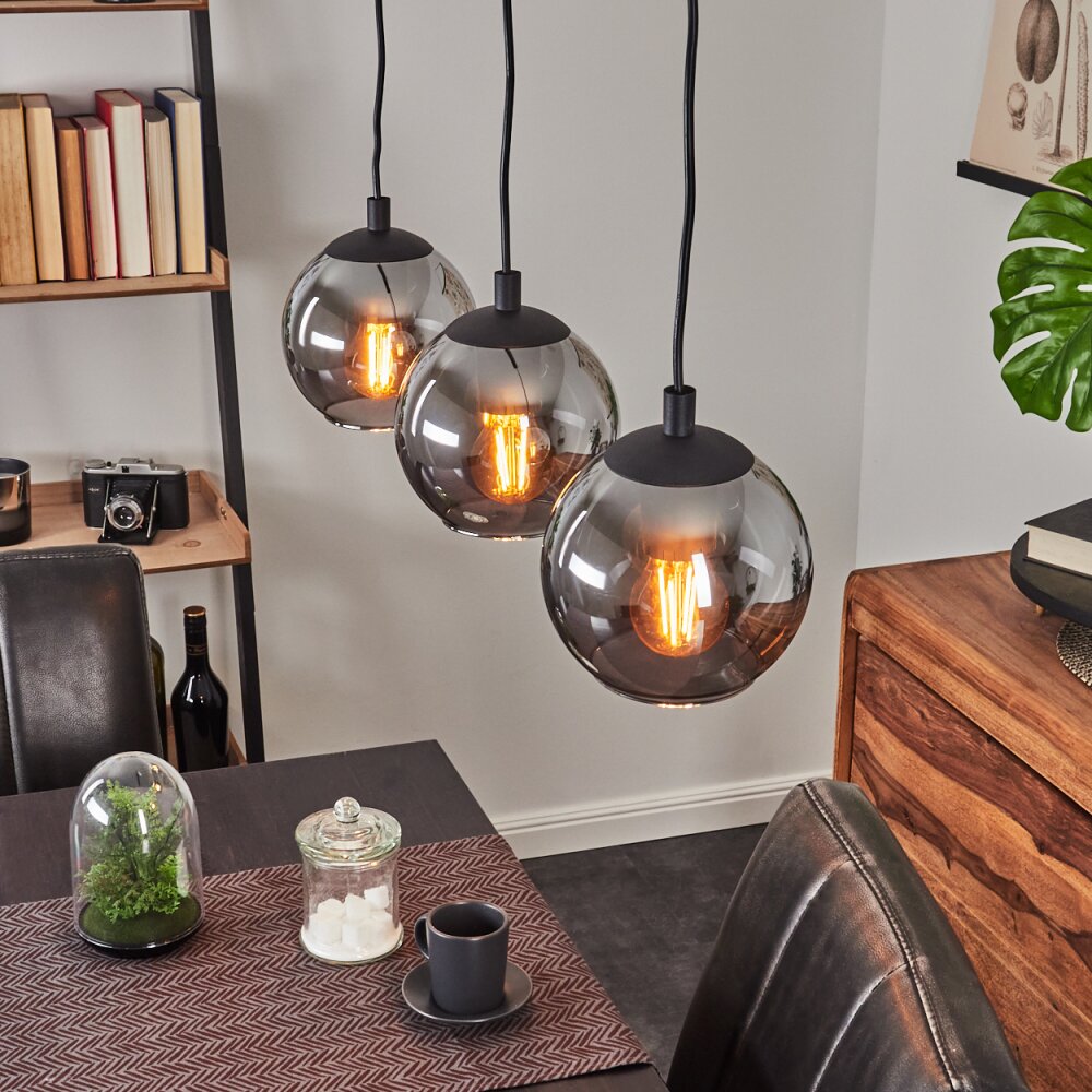 SERNF Pendant Light black, 3-light sources