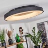 SACHSELN Ceiling Light LED black, 1-light source, Remote control