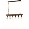 Lutec TEXAS Pendant Light brown, 6-light sources