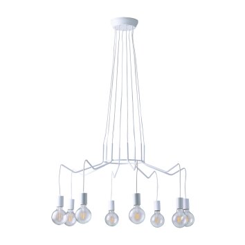 Cuyama Pendant Light white, 8-light sources