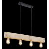 Globo ADALIE Pendant Light Light wood, black, 4-light sources