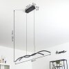 EAGLESHAM Pendant Light LED black, 1-light source