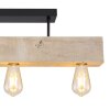 Globo ADALIE Ceiling Light Light wood, black, 3-light sources