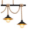 Globo DIANA Pendant Light Ecru, black, 3-light sources