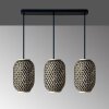 Fischer & Honsel HUMMEL Pendant Light black, 3-light sources