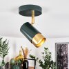 CAMPANAS Ceiling Light green, brass, 1-light source