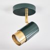 CAMPANAS Ceiling Light green, brass, 1-light source