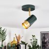 CAMPANAS Ceiling Light green, brass, 1-light source