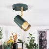 CAMPANAS Ceiling Light green, brass, 1-light source