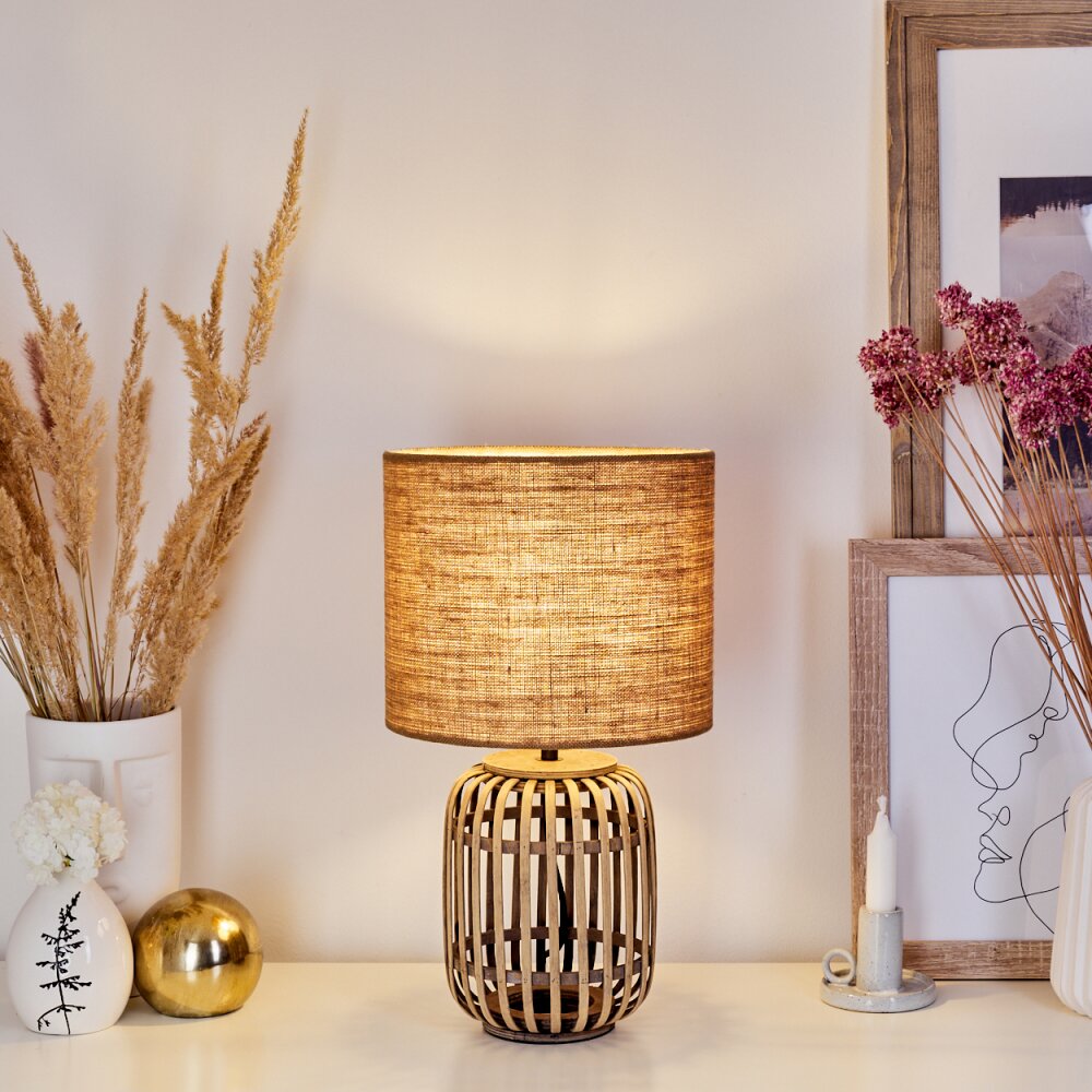 MONGOLEI Table lamp Ecru, 1-light source