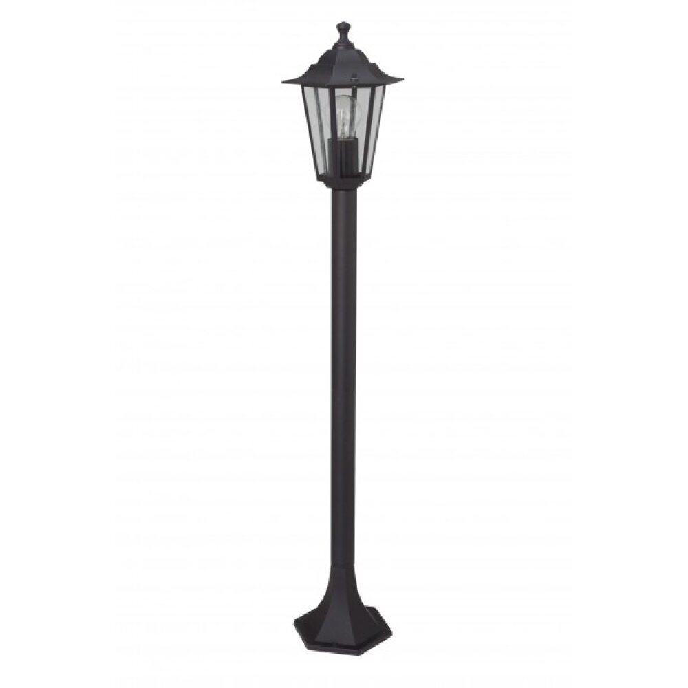 Brilliant CROWN outdoor Path Light black, 1-light source