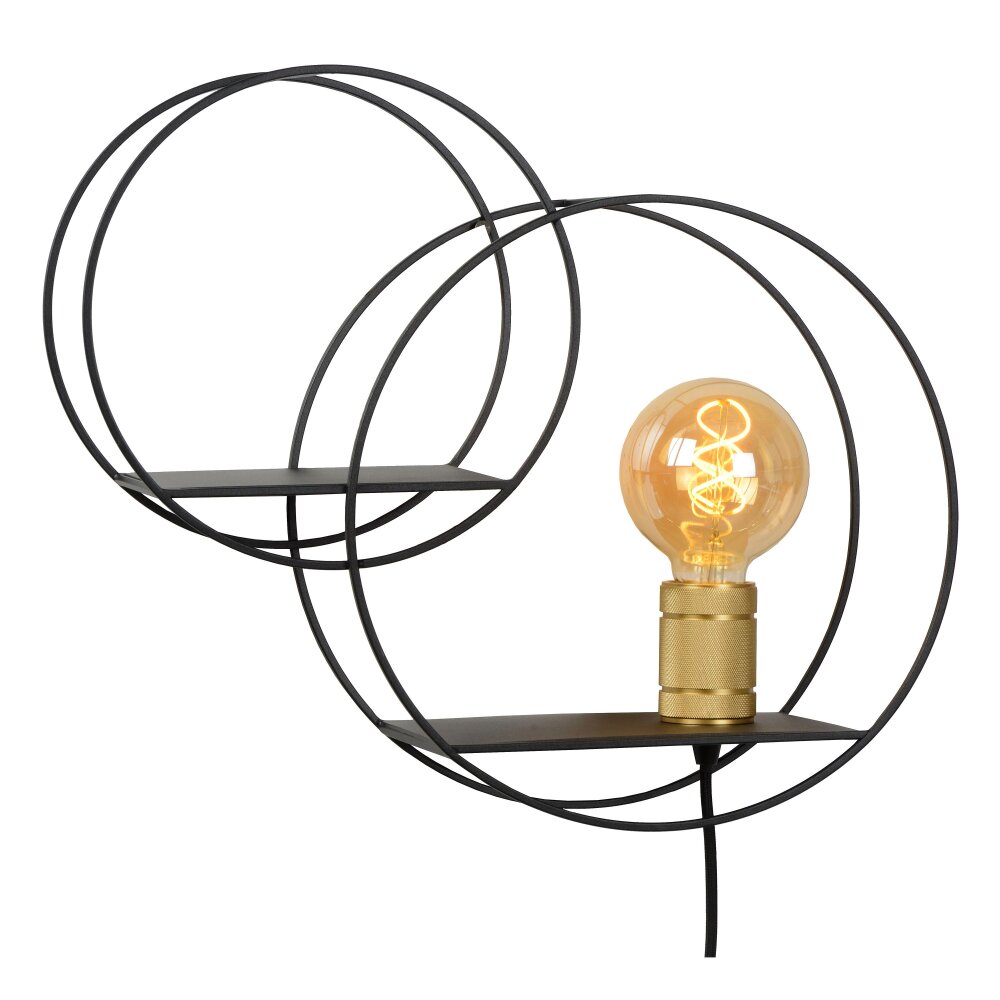 Lucide CIRCLE Wall Light black, 1-light source