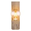 Globo ERNA Wall Light Light wood, black, 1-light source