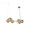 Luce Design PLUTO Pendant Light gold, 6-light sources