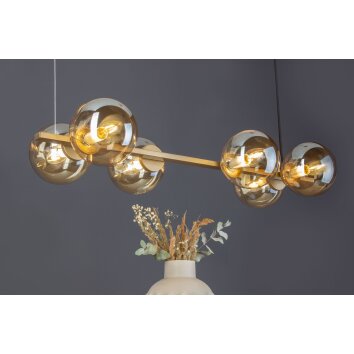 Luce Design PLUTO Pendant Light gold, 6-light sources