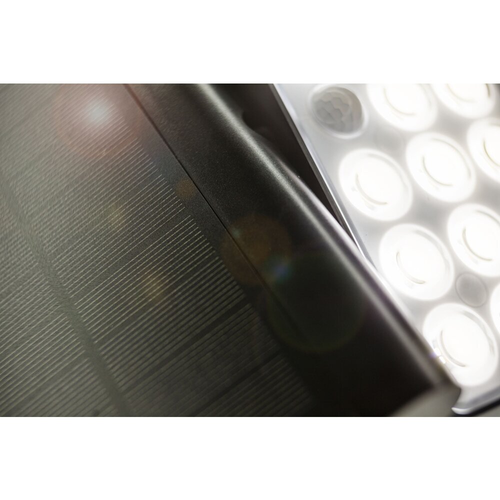 Lutec TUDA Outdoor Wall Light LED black, 1-light source, Motion sensor