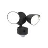 Lutec DRACO Outdoor Wall Light LED black, 1-light source, Motion sensor