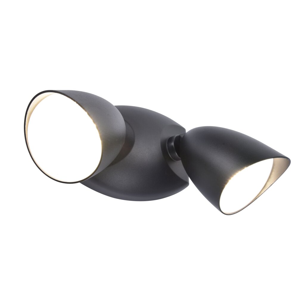 Lutec SHRIMP Outdoor Wall Light LED black, 1-light source
