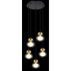 Globo JAUCY Pendant Light bronze, black, 5-light sources