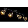 Globo SARRA Ceiling Light black, 4-light sources