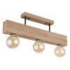 Globo ERNA Ceiling Light Light wood, black, 3-light sources