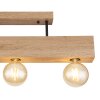 Globo ERNA Ceiling Light Light wood, black, 3-light sources