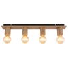 Globo ERNA Ceiling Light Light wood, 4-light sources