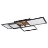 Globo SID Ceiling Light LED Wood like finish, black, white, 1-light source