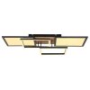 Globo SID Ceiling Light LED Wood like finish, black, white, 1-light source