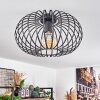 TRAPICHERA Ceiling Light black, 1-light source