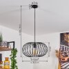 TRAPICHERA Pendant Light black, 1-light source