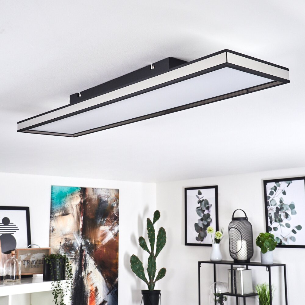 NABBAS Ceiling Light LED black, 1-light source, Remote control