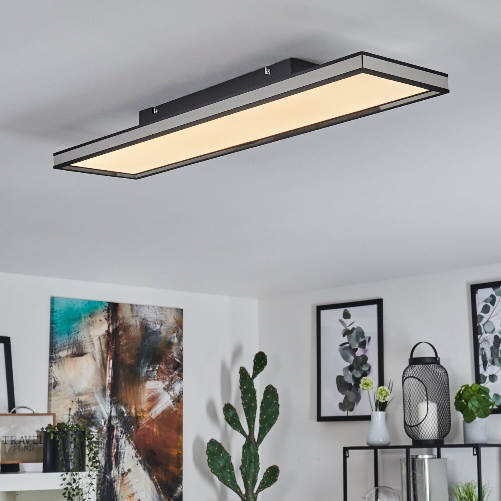 NABBAS Ceiling Light LED black, 1-light source, Remote control