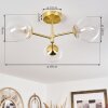 YUCAO Ceiling Light gold, 3-light sources