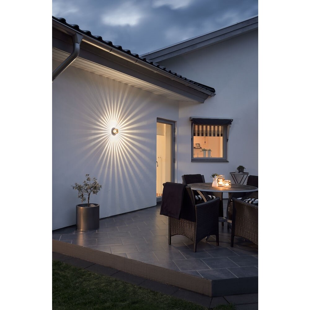 Konstsmide MONZA wall light LED aluminium, 1-light source