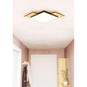 Eglo TAMURIA Ceiling Light LED brown, black, 1-light source