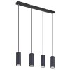 Globo ROBBY Pendant Light black, 4-light sources