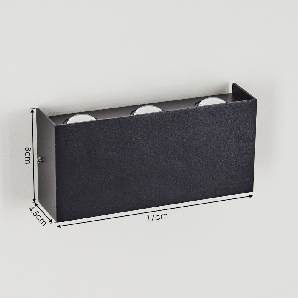 MORENOS Outdoor Wall Light LED anthracite, white, 6-light sources
