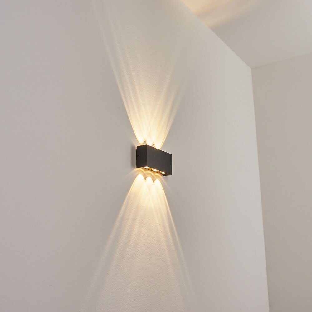 MORENOS Outdoor Wall Light LED anthracite, white, 6-light sources